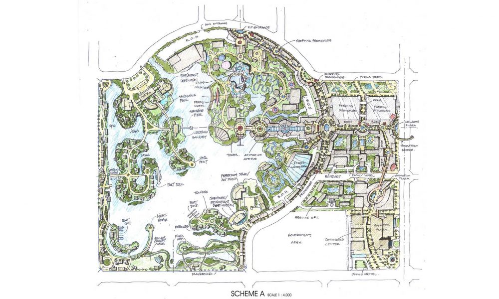 Scheme A site plan